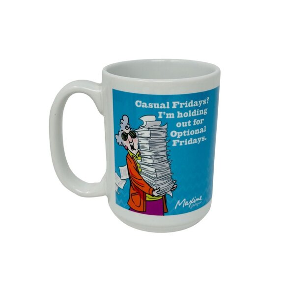 Maxine Casual Fridays? I'm Holding Out for Optional Fridays Coffee Tea Mug Cup - Picture 2 of 4